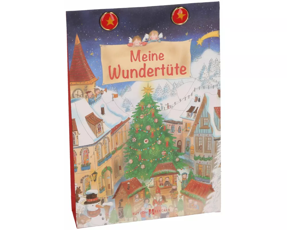 Butzon & Bercker Wundertüte zu Weihnachten - liebevoll gefüllte Überraschungstüte mit kleinen Geschenkartikeln für Advent und Heiligabend, festliche M