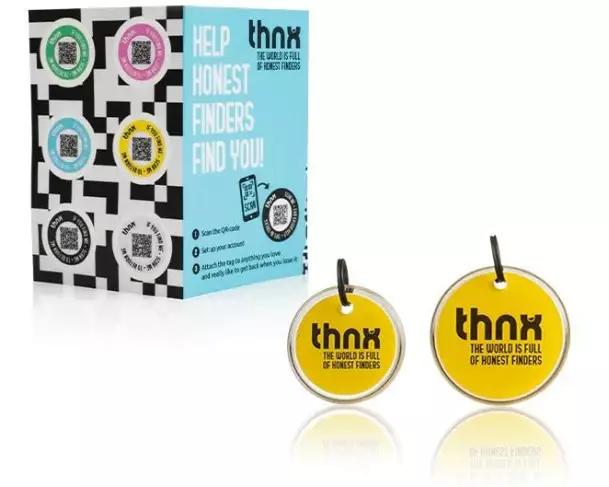 thnxtags Smart Travel Pack Gelb