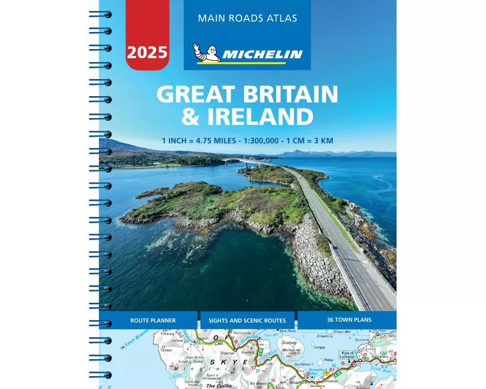 Great Britain & Ireland 2025 - Mains Roads Atlas (A4-Spiral)
