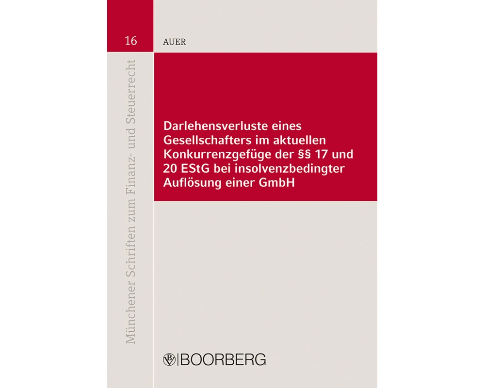 Darlehensverluste eines Gesellschafters im aktuellen Konkurrenzgefüge der §§ 17 und 20 EStG bei insolvenzbedingter Auflösung einer GmbH