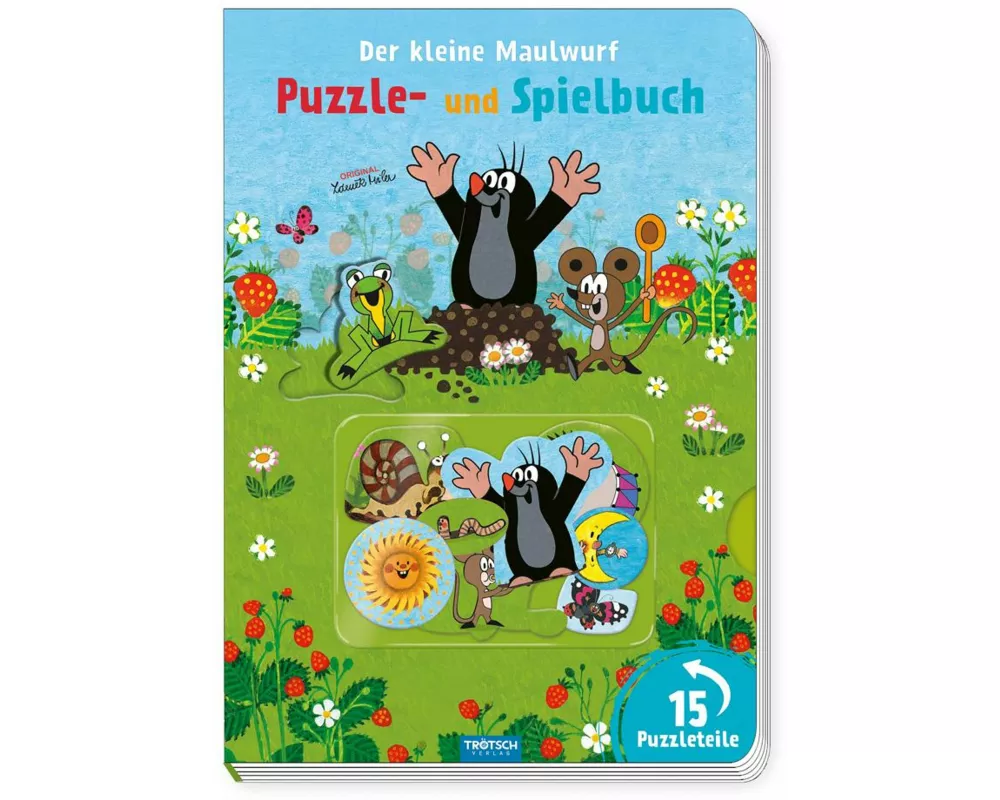Trötsch Der kleine Maulwurf Puzzle- und Spielbuch Pappenbuch