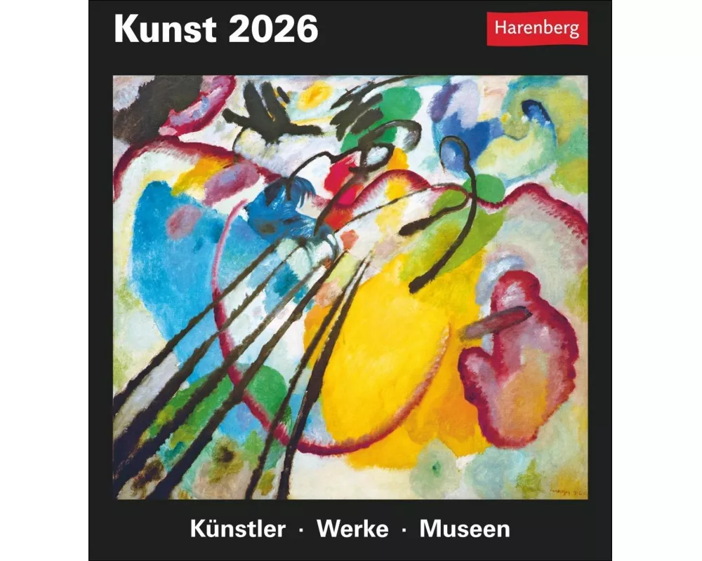 Kunst Tagesabreißkalender 2026 - Kulturkalender - Künstler, Werke, Museen