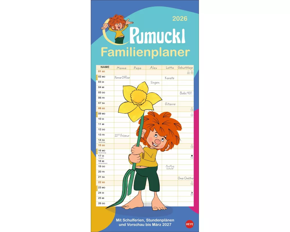 Pumuckl Familienplaner 2026