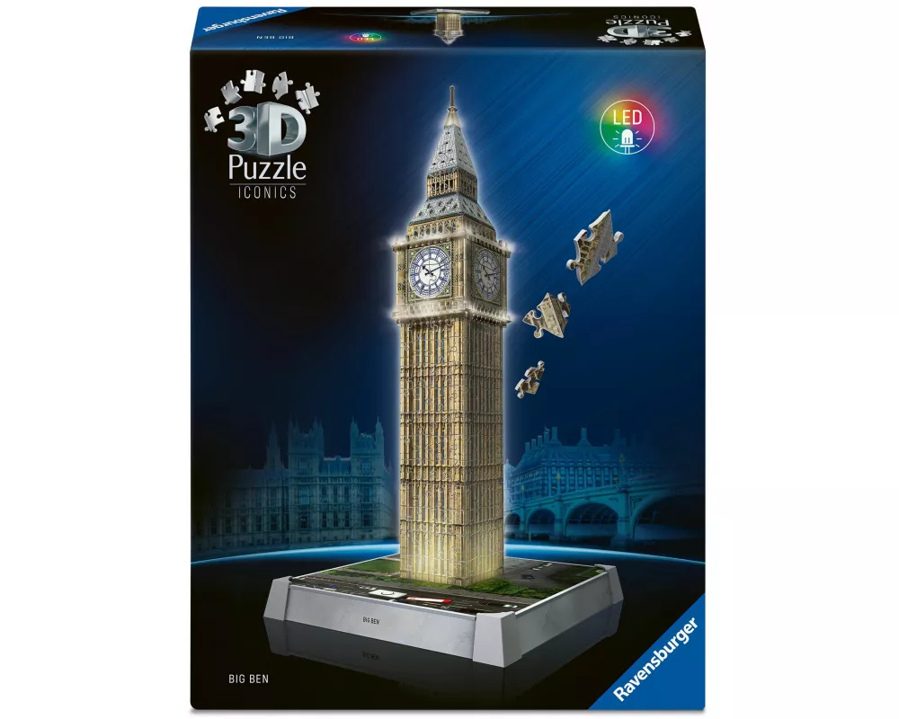 3D Puzzle Iconics: Big Ben - mit Licht