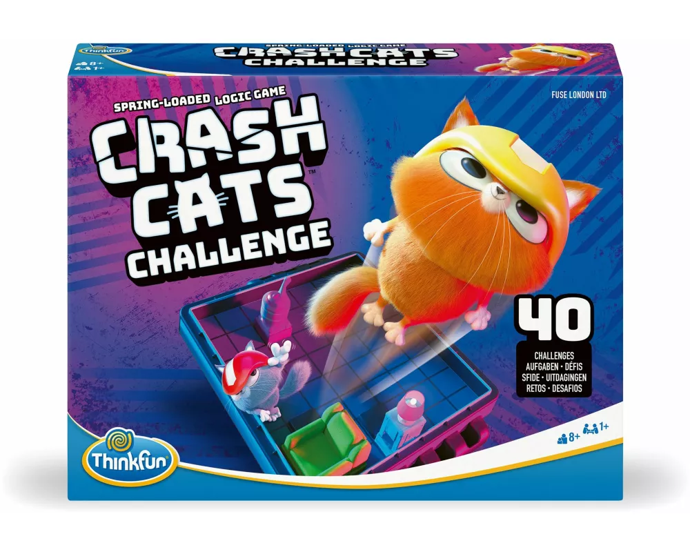 ThinkFun Crash Cats Challenge - Logikspiel ab 8 Jahre