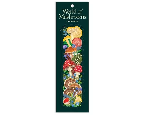 World of Mushrooms Paper Bookmark