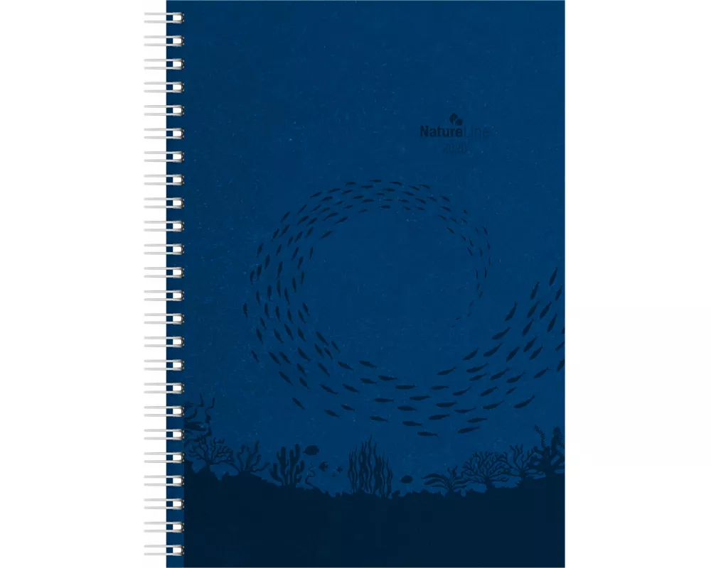 Alpha Edition - Wochenplaner Nature Line Ocean Ringbuch 2026 – Taschenkalender 15×21 cm mit 128 Seiten & umweltfreundlichem Strukturpapier, Weekly-Pla