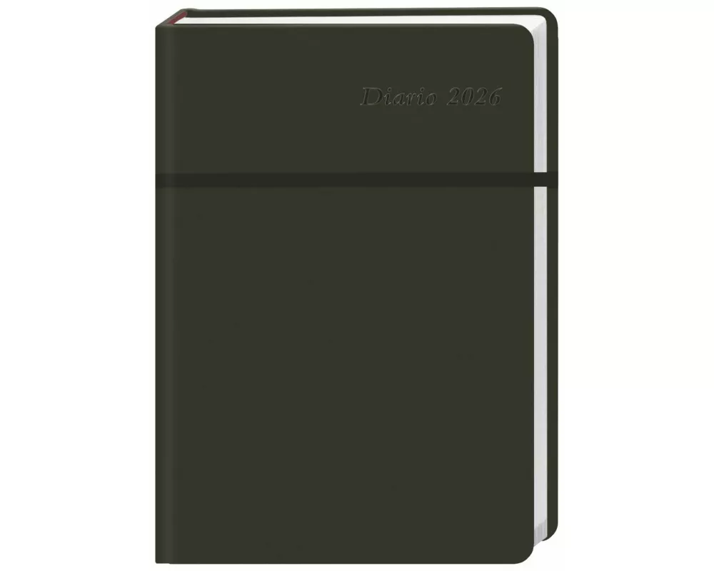 Diario Wochen-Kalenderbuch A6, schwarz 2026