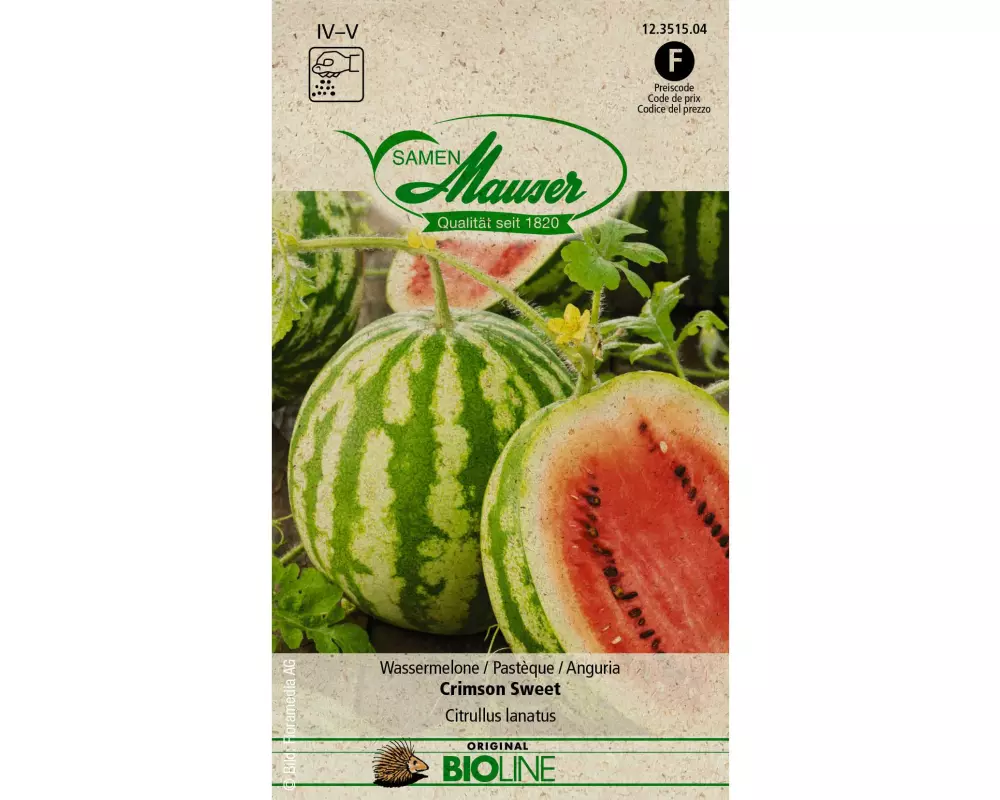 Samen Mauser Samen BIO Wassermelone Crimson Sweet