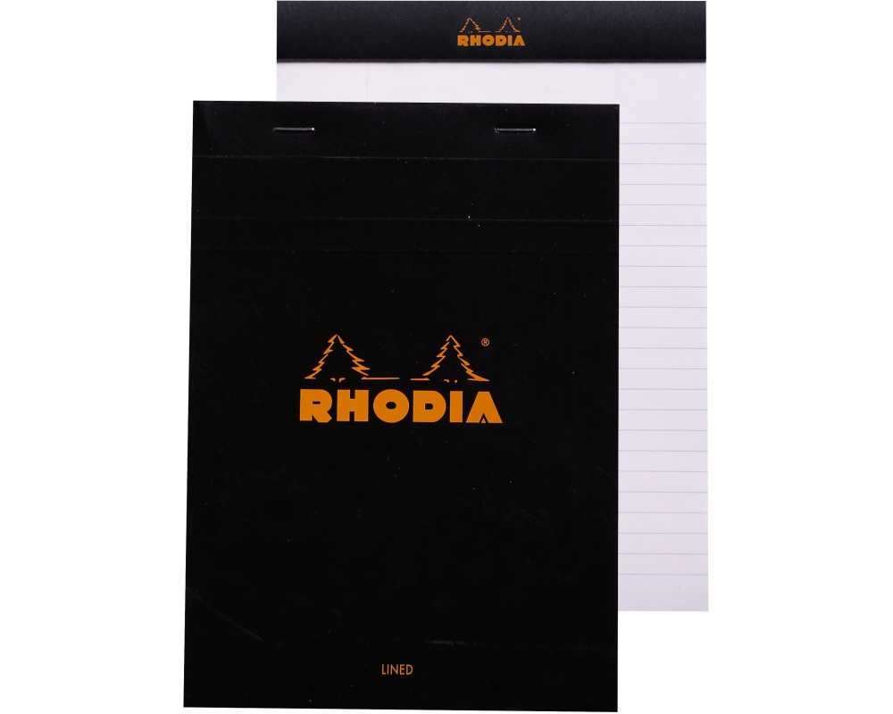 RHODIA Notizblock A5 166009C liniert schwarz