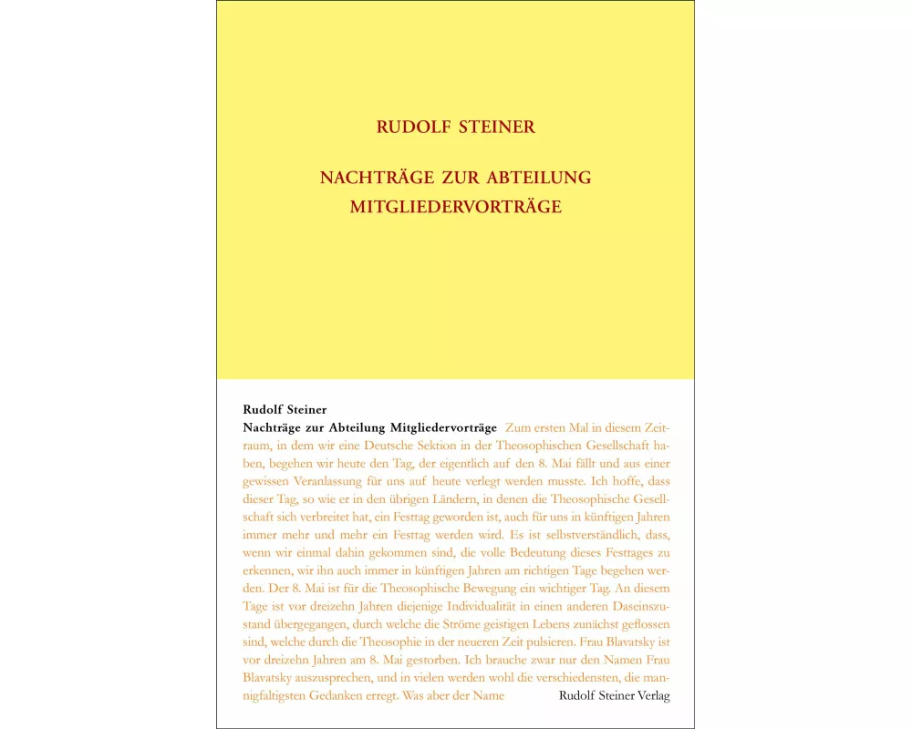 Nachträge zur Abteilung Mitgliedervorträge