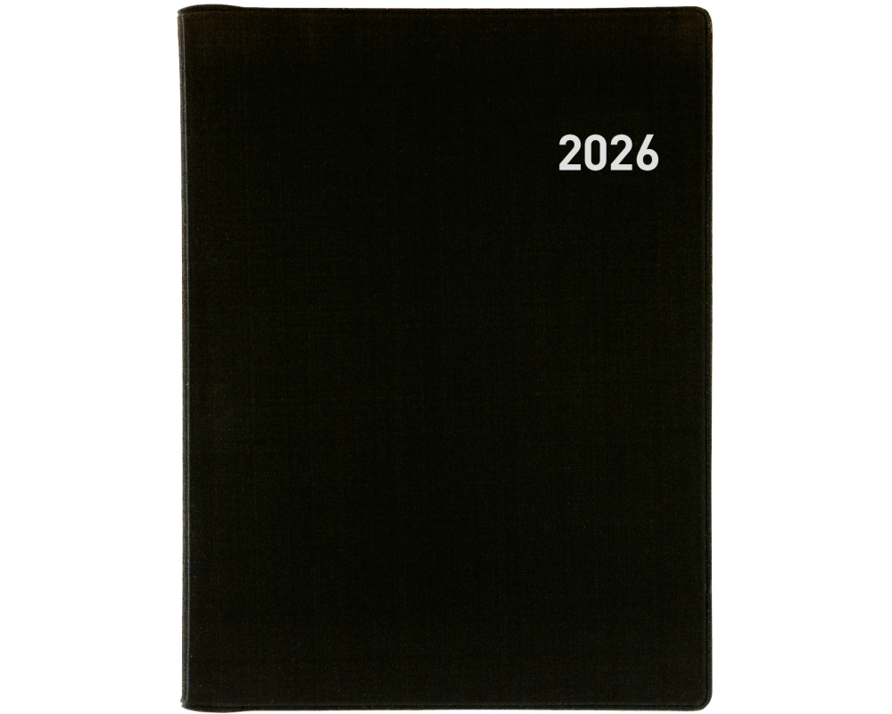 BIELLA Agenda Technikus 4 Wire-O 2026 834141020026U 1T/1S schwarz ML 10.1x14.2cm