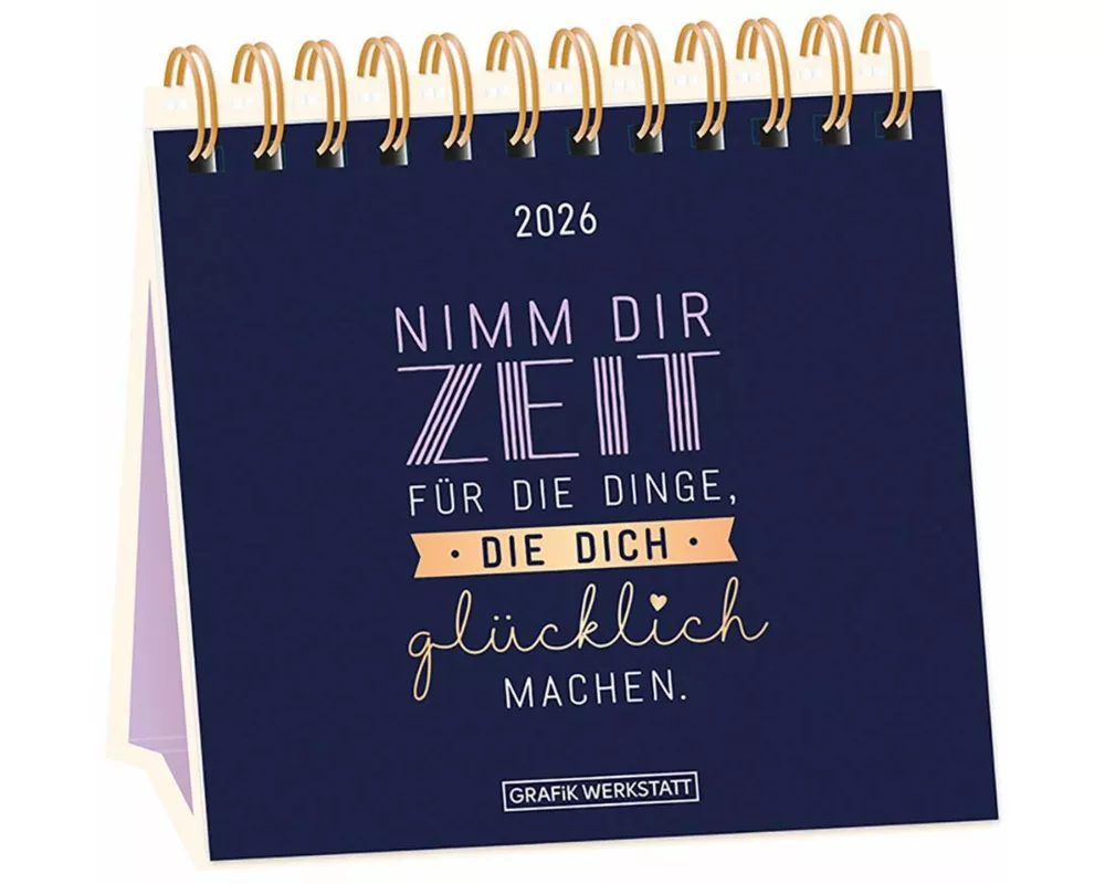 Tischkalender 2026 Nimm dir Zeit