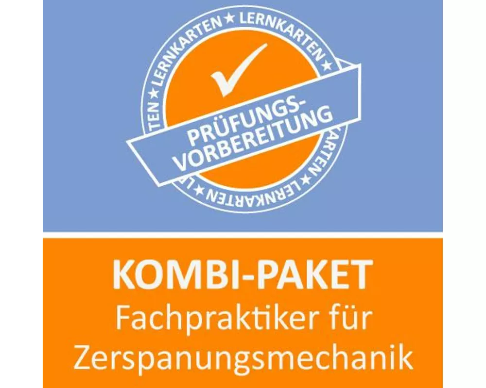 Kombi-Paket Fachpraktiker für Zerspanungsmechanik Lernkarten