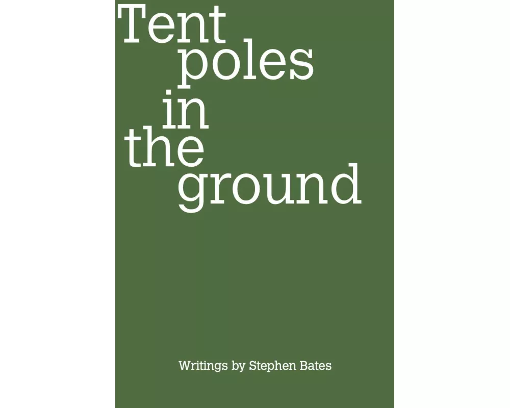 Tent poles in the ground