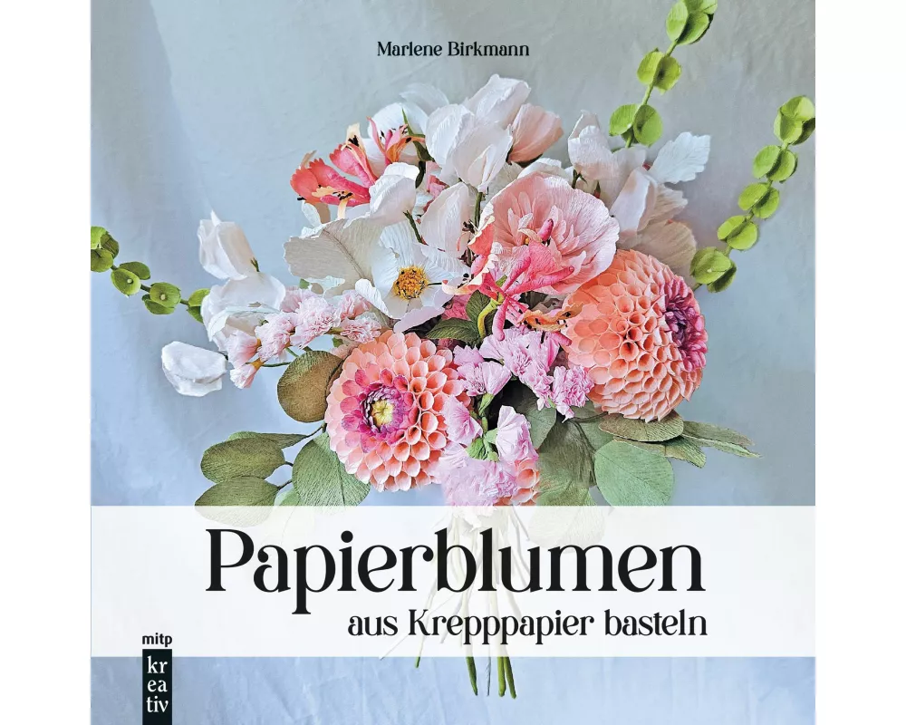 Papierblumen aus Krepppapier basteln