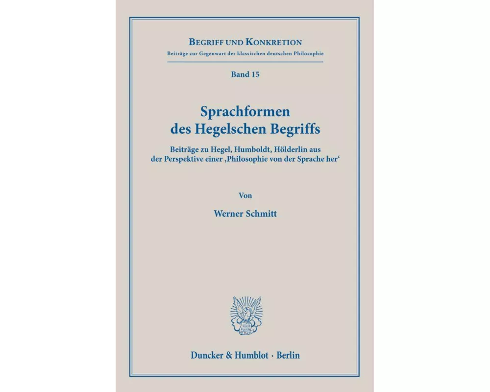 Sprachformen des Hegelschen Begriffs