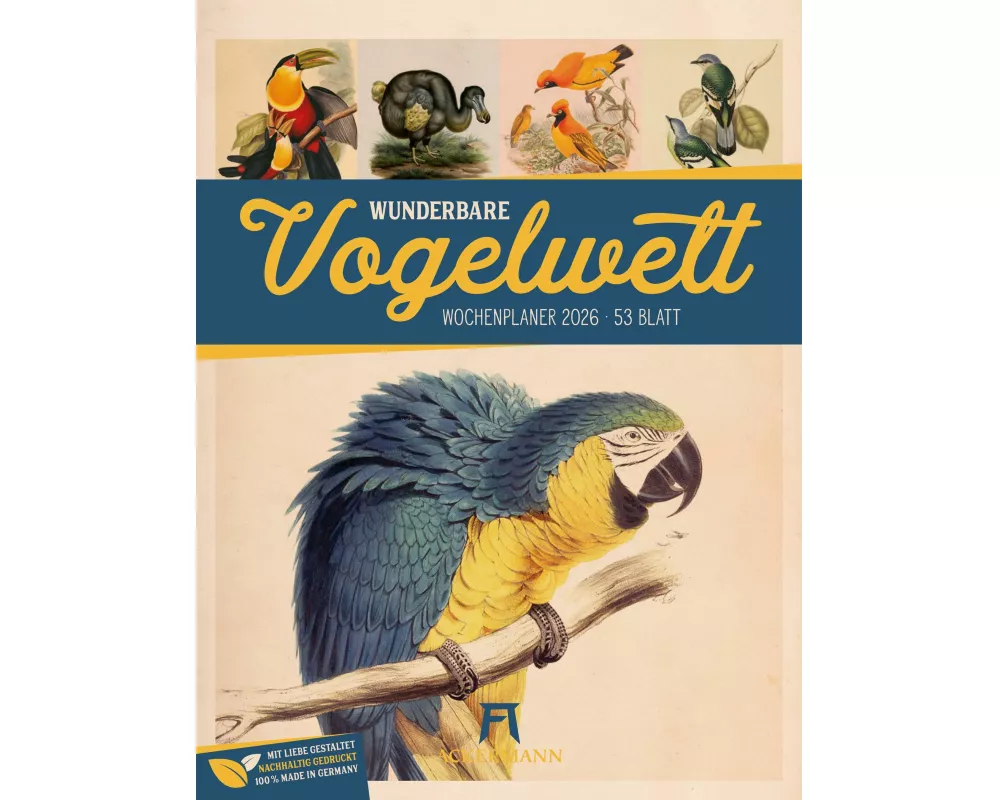 Wunderbare Vogelwelt Wochenplaner Kalender 2026