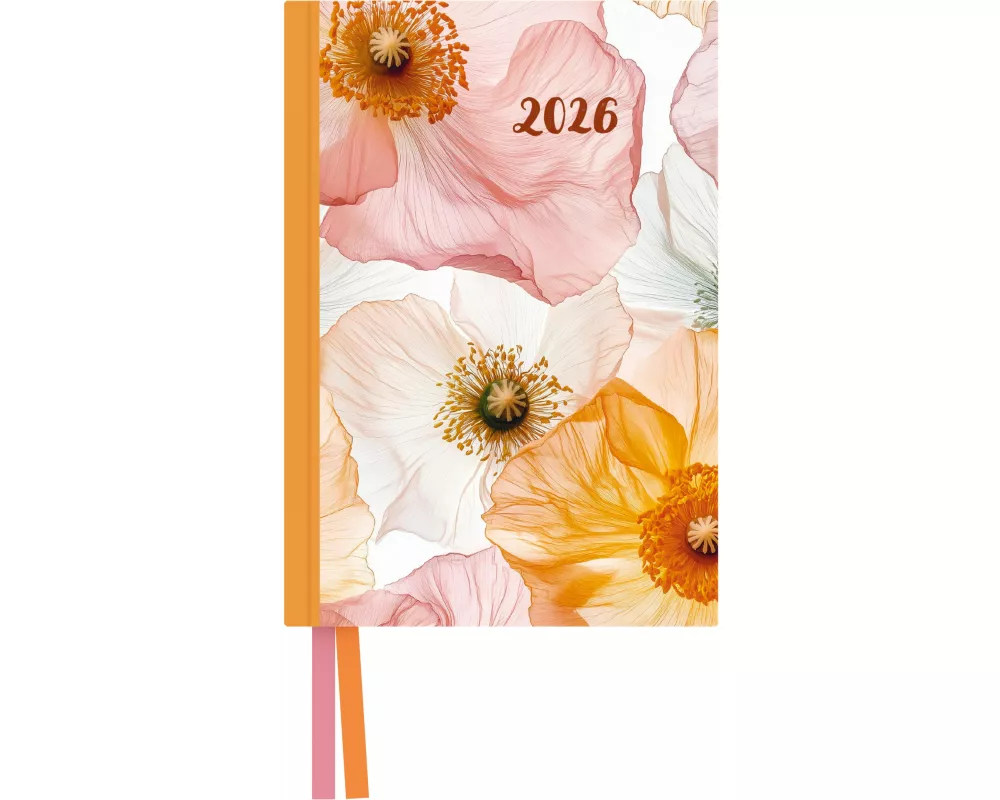 DUMONT - Bright Flowers Taschenkalender 2026 – Terminplaner mit Wochenkalendarium – 11 x 16 cm – Florales Blumen-Design