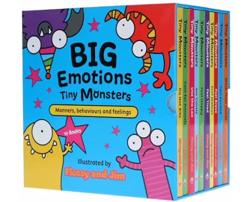 Big Emotions Tiny Monsters 10-Book Collection: Manners, Behaviours and Feelings