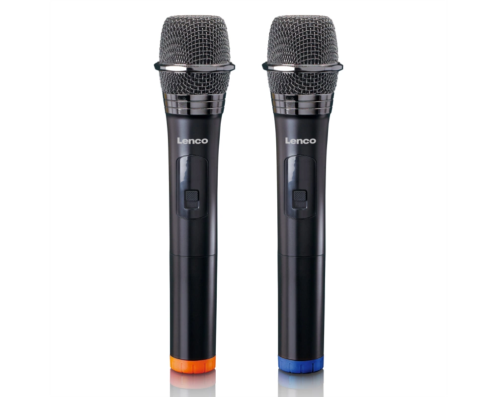 Lenco 2x Wireless Mikrofon MCW-020BK