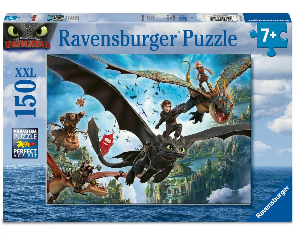 Kinderpuzzle 150 XXL Teile - Dragons - Drachen und Helden
