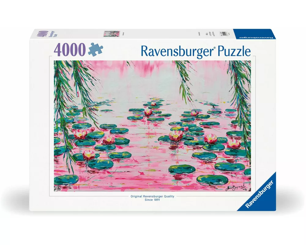 Erwachsenenpuzzle 4000 Teile - Rosafarbene Seerosen von Mauro Bergonzoli
