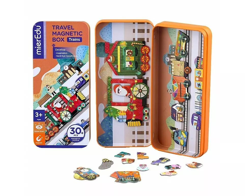 Reise-Magnetspielbox - Züge