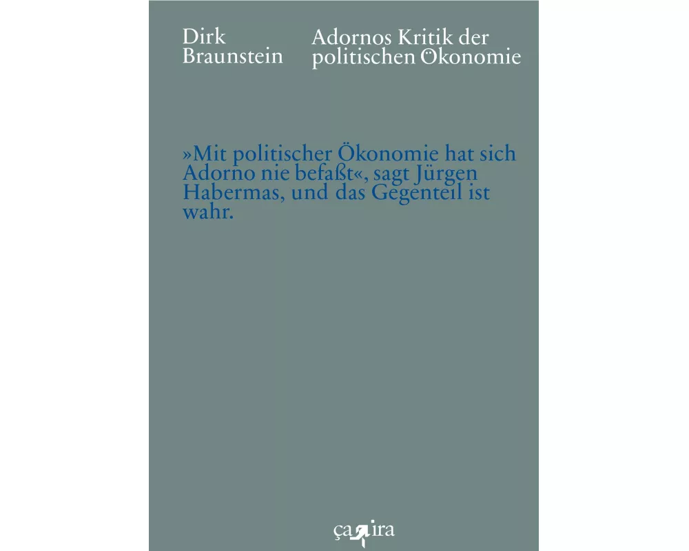 Adornos Kritik der politischen Ökonomie