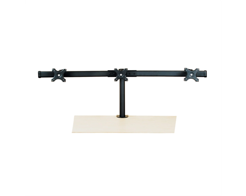 VALUE LCD-Triple-Arm Trägerstange, schwarz, Tischmontage, bis 3x 8 kg