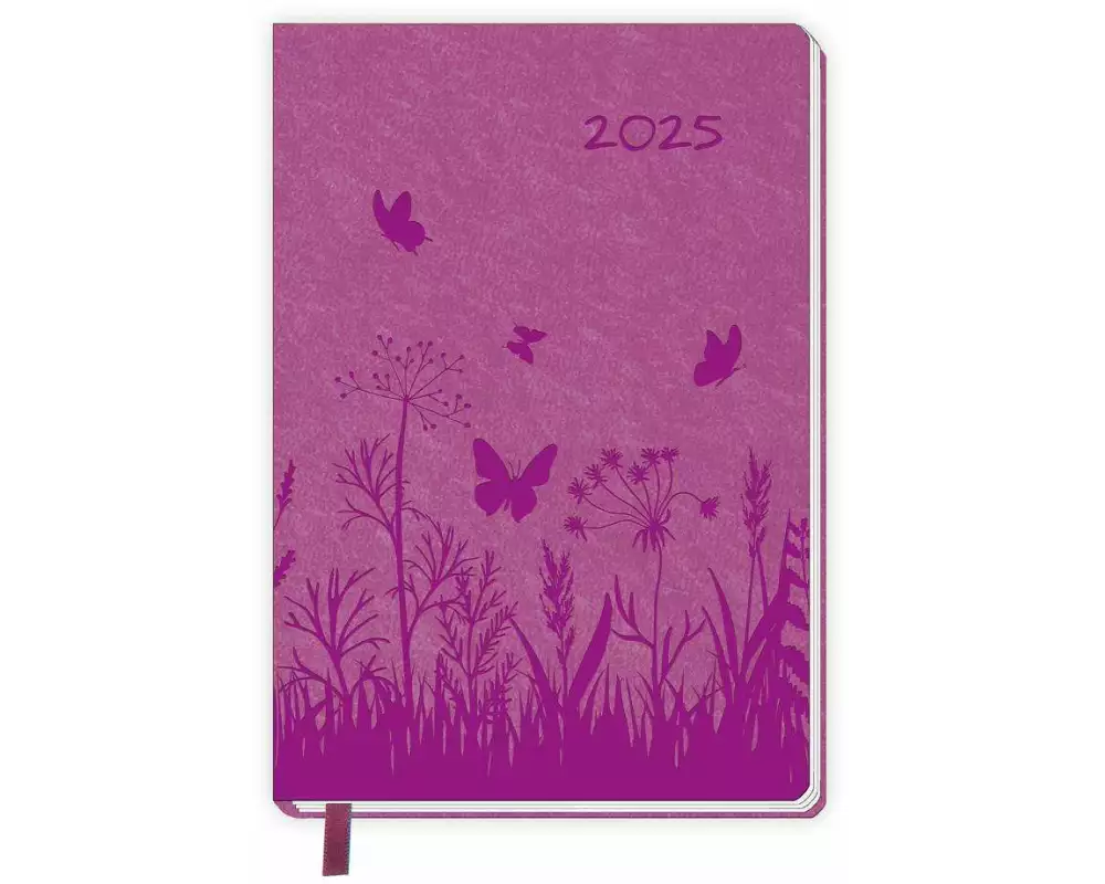 Trötsch Taschenkalender A6 Soft Touch Blumen 2025