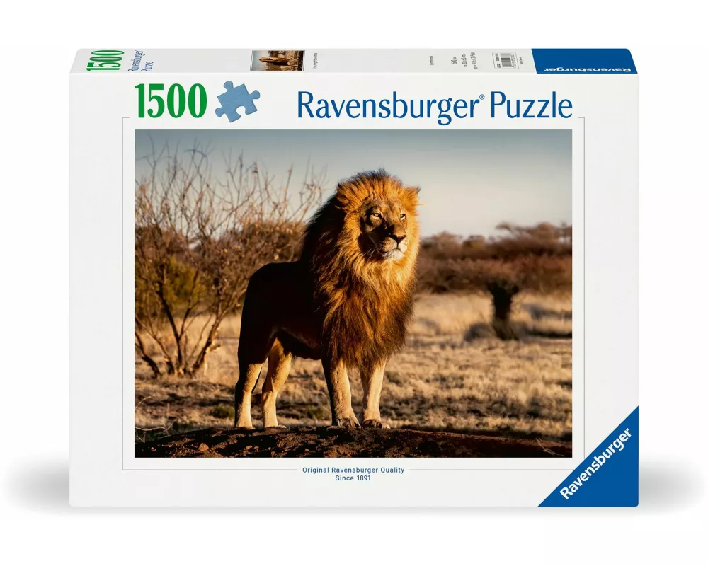 Erwachsenenpuzzle 1500 Teile - Der Löwe. Der König der Tiere