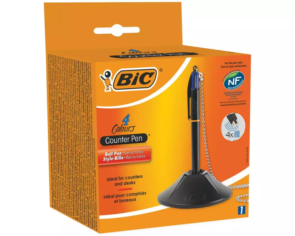 BIC Standkugelschreiber Counter Pen 0.32 mm, Schwarz