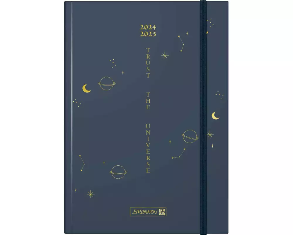 Schülerkalender 2024/2025 "Universe", 2 Seiten = 1 Woche, A5, 208 Seiten, dunkelblau