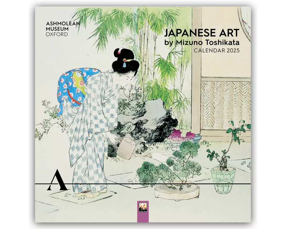 Ashmolean Museum: Japanese Art by Mizuno Toshikata Wall Calendar 2025 (Art Calendar)