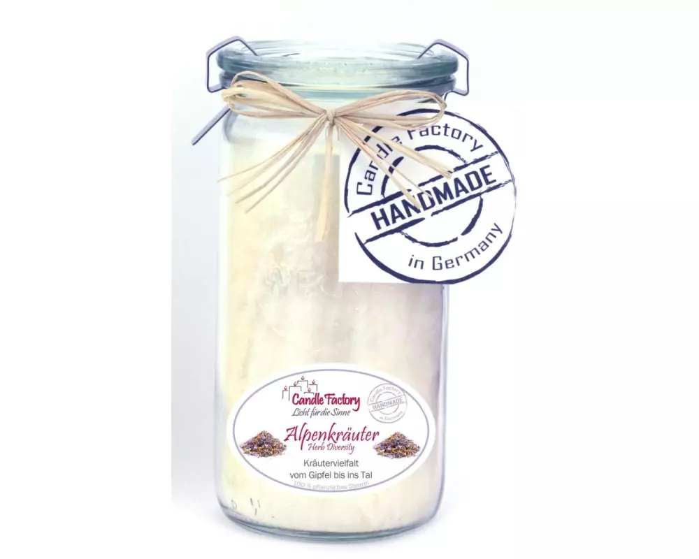 Candle Factory Duftkerze Alpenkräuter Mini Jumbo