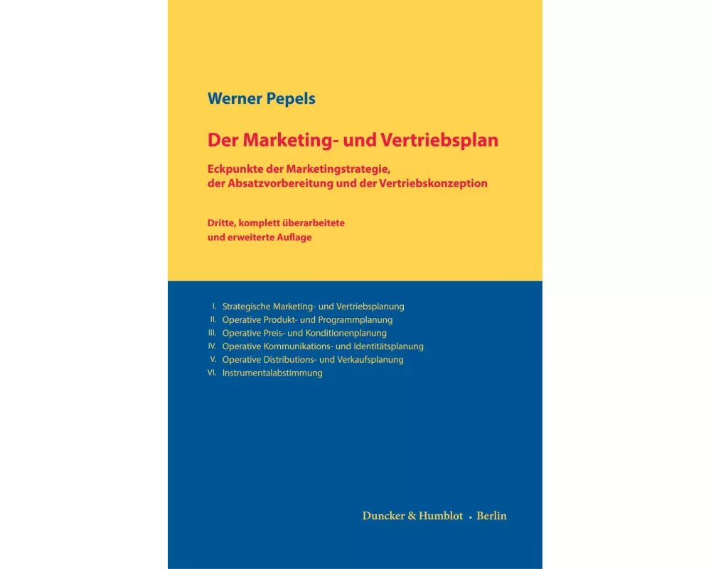 Der Marketing- und Vertriebsplan