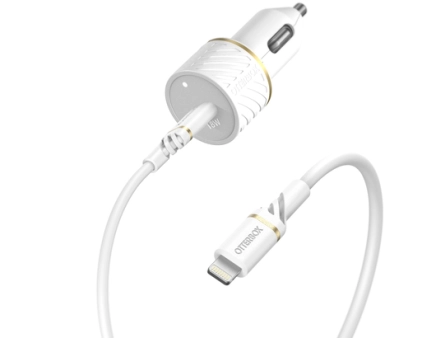 Car PACK USB C 18W USB+USB C-LIGHT 1M WH