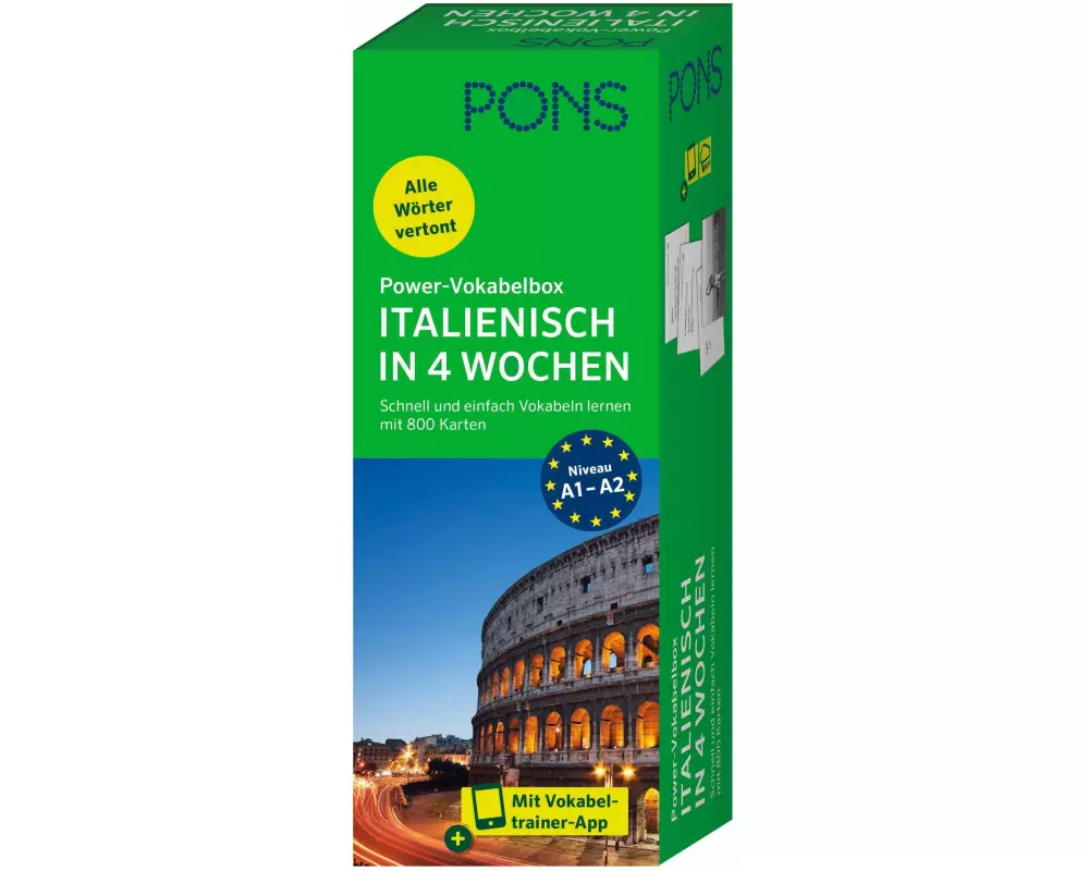 PONS Power-Vokabelbox Italienisch in 4 Wochen