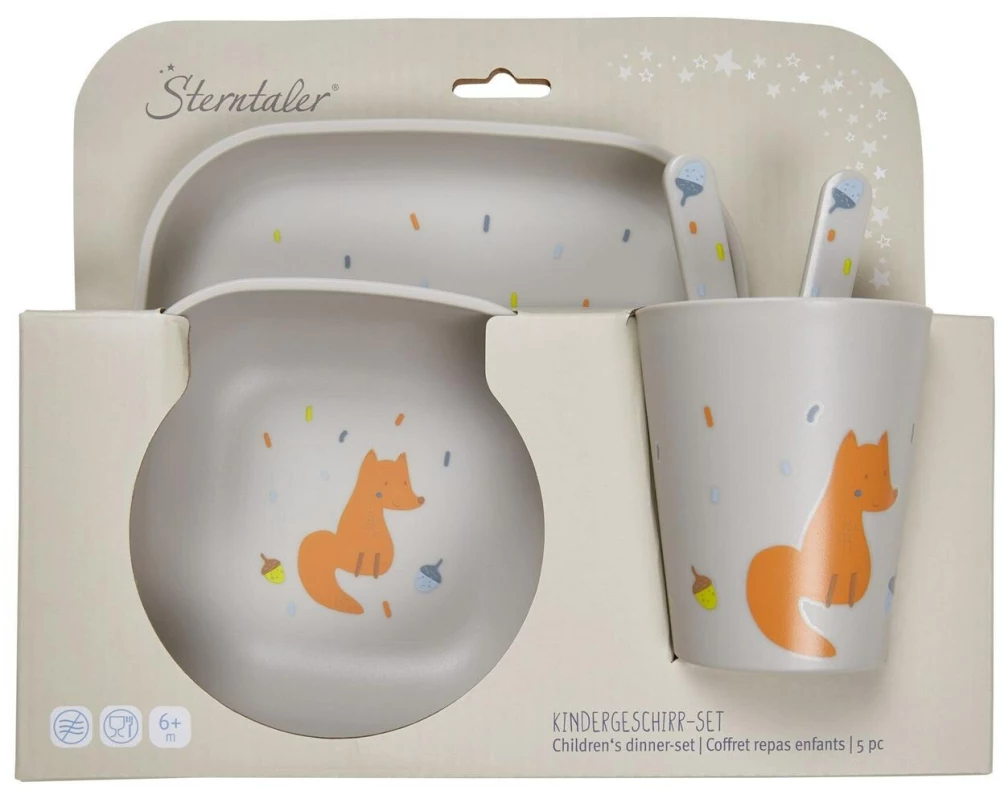 Sterntaler Geschirrset Filou Grau