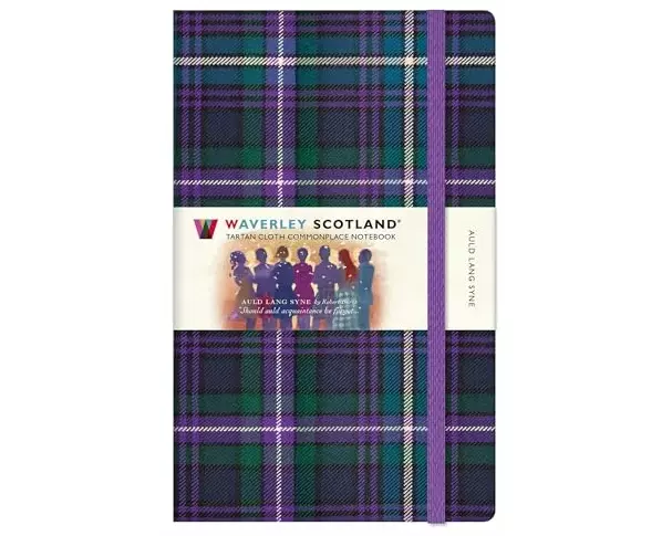Waverley Scotland Tartan Notebook: Auld Lang Syne Tartan Large Notebook 21cm x 13cm