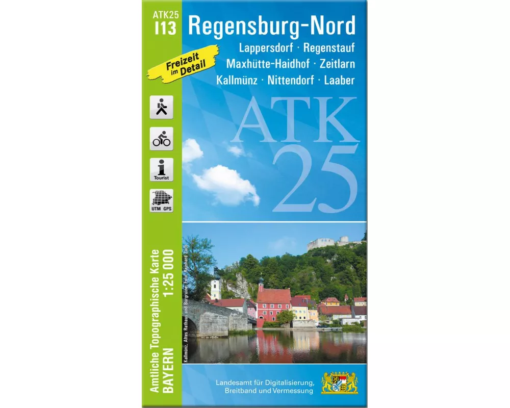 ATK25-I13 Regensburg-Nord (Amtliche Topographische Karte 1:25000)