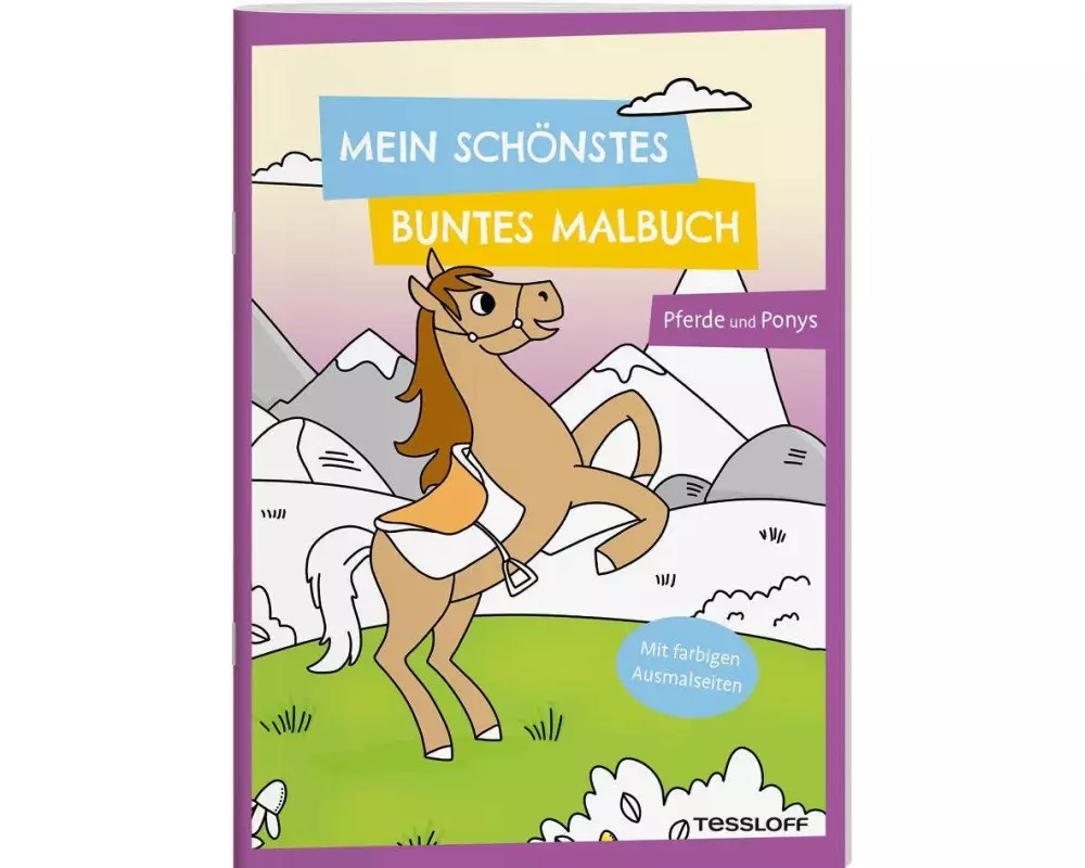 Mein schönstes buntes Malbuch. Pferde und Ponys