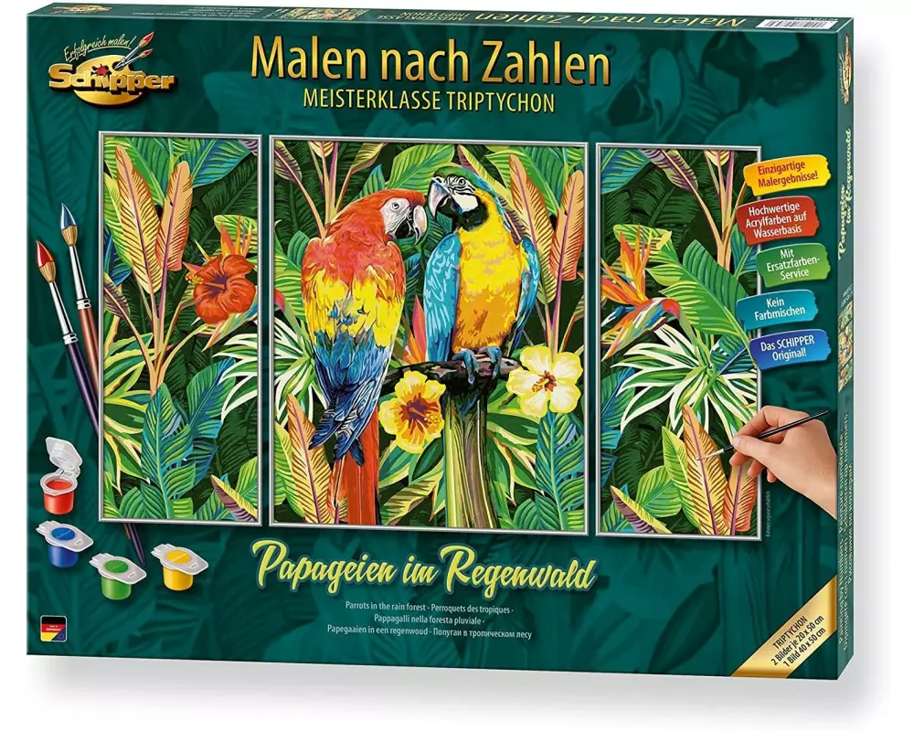 Schipper Malen nach Zahlen Papageien im Regenwald