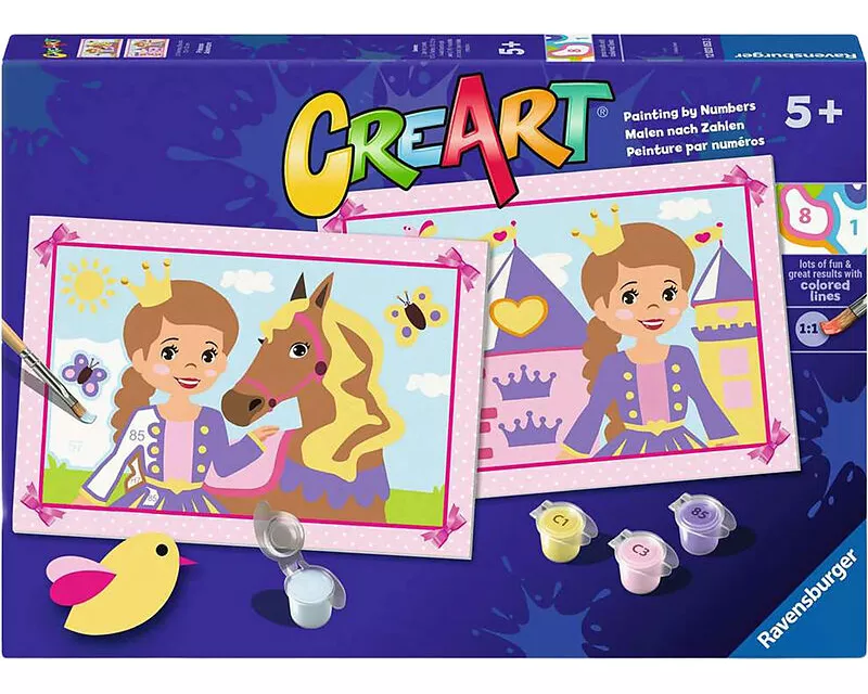 CreArt, Malen nach Zahlen Junior - Kleine Prinzessin