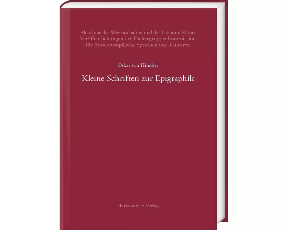 Kleine Schriften zur Epigraphik