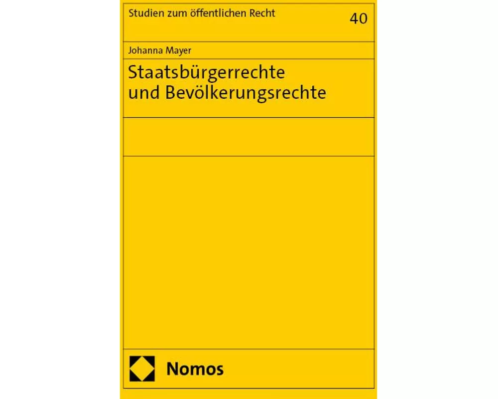 Staatsbürgerrechte und Bevölkerungsrechte