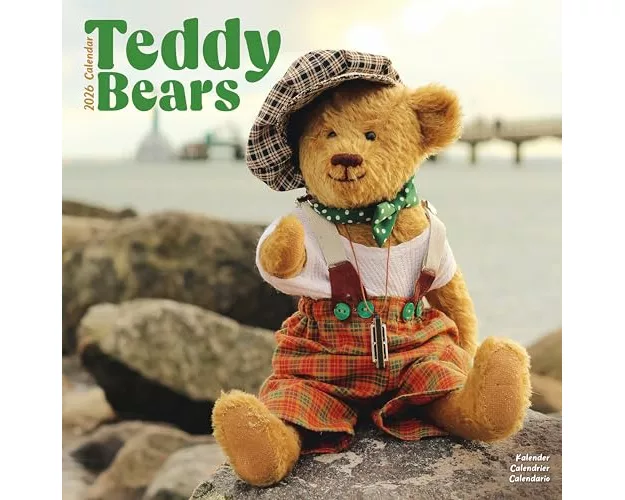 Teddy Bears Calendar 2026 Square Wall Calendar - 16 Month