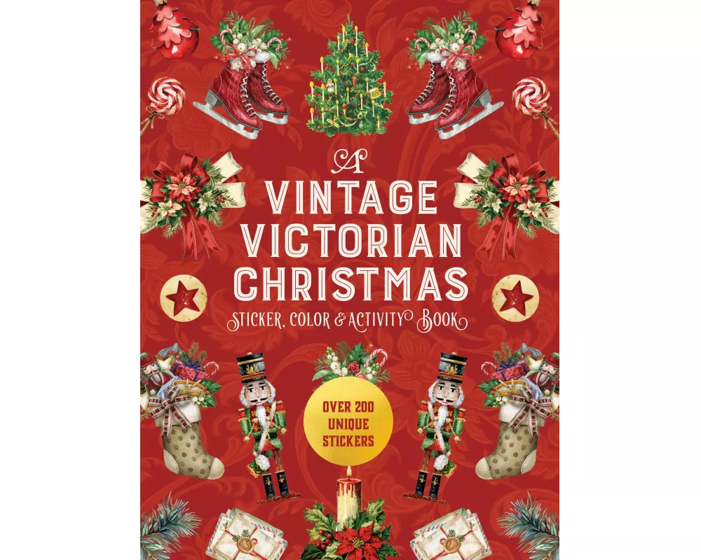 A Vintage Victorian Christmas Sticker, Color & Activity Book