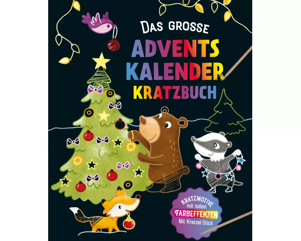 Das große Adventskalender Kritzel-Kratzel Buch